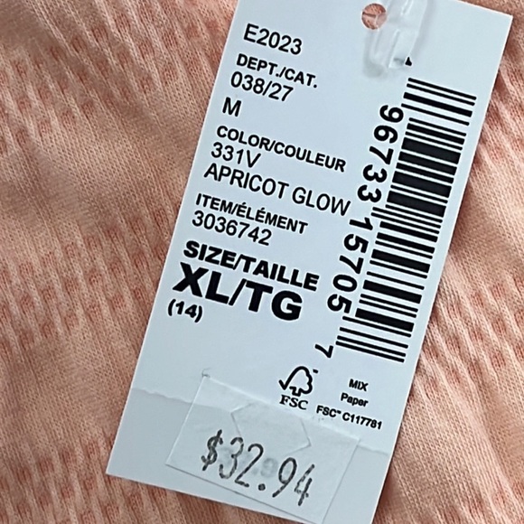 NWT Childrens Place 14, XL Peach Apricot Glow 3036742 SS Floral Dress - Picture 6 of 15